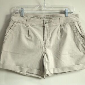 Eddie Bauer Tan Bermuda Shorts‎ Relaxed Fit Cotton Size 6